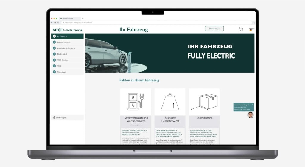 M3E-Konfigurator: B2B-Tool zur Konfiguration von E-Mobility-Services