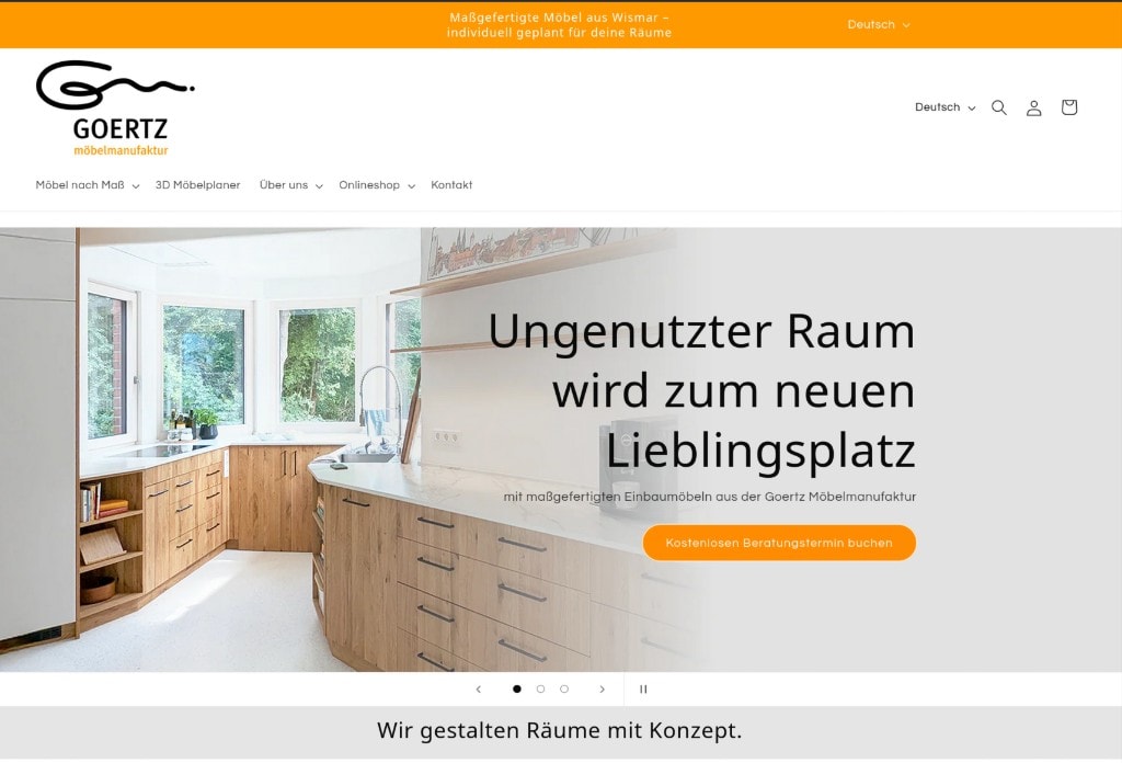 Einblick in die Goertz Möbelmanufaktur mit individuell gefertigten Möbeln