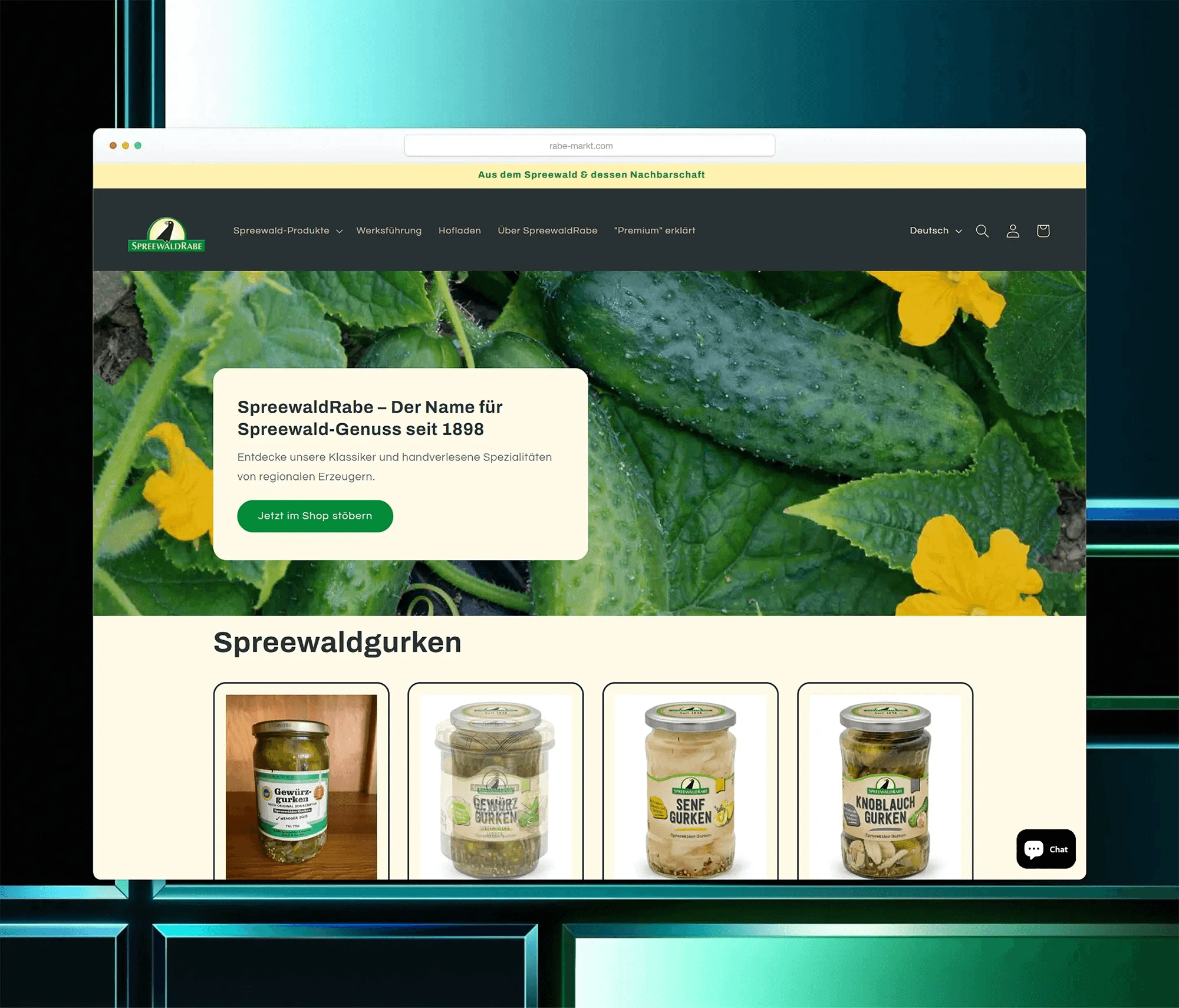 Shop-Ansicht nach dem Relaunch